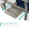 Best Choice Products 79x26in Acacia Wood Outdoor Chaise Lounge Chair w/ Adjustable Backrest, Table, Wheels